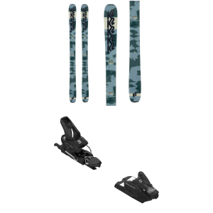 Women's K2 Reckoner 92 W Skis 2024 - 149 Package (149 cm) + 100 Adult Alpine Bindings in Orange size 149/100