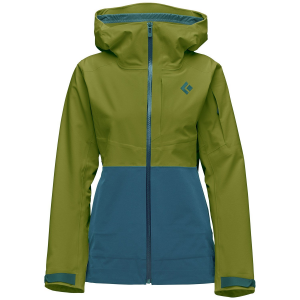 Women's Black Diamond Recon Stretch Ski Shell Jacket 2024 Green size X-Large | Nylon/Elastane