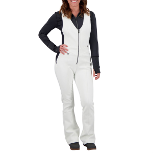 Women's Obermeyer Cybele Softshell Onepiece 2024 in White size 6 | Nylon/Elastane/Polyester
