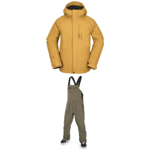 Volcom Dua Insulated GORE-TEX Jacket Men's 2023 - XS Brown Package (XS) + XS Shell in Red size Xs/Xs