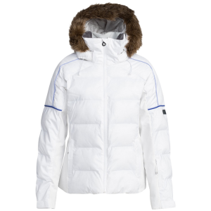 Women's Roxy Snowblizzard Jacket 2024 in White size X-Large | Elastane/Polyester
