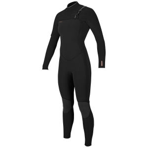 Women's O'Neill 3/2+ Hyperfreak Chest Zip Wetsuit 2024 in Black | Rubber/Neoprene