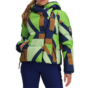 Women's Obermeyer Calypso Down Jacket 2024 in Green | Nylon