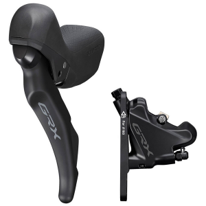 Shimano GRX RX600 11-Speed Shift/Disc Brake Levers 2023 in Black size Front/2 Speed