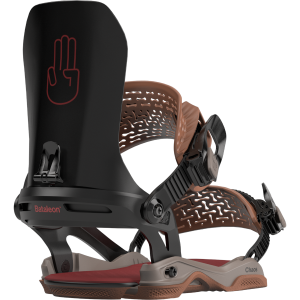 Bataleon Chaos Asymwrap Snowboard Bindings 2024 in Brown size Large/X-Large | Aluminum