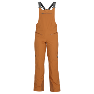 Women's Obermeyer Bliss Bib Pants 2024 in Brown | Polyester
