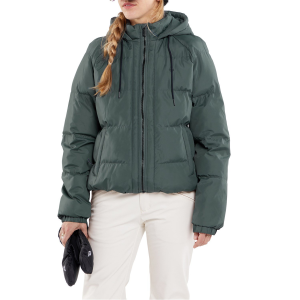 Women's Volcom Ithan Puff Jacket 2024 Green size Medium | Polyester