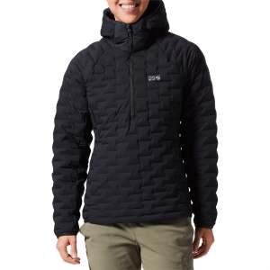 Women's Mountain Hardwear Stretchdown Light Pullover Jacket 2024 in Black size X-Small | Nylon/Elastane