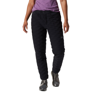 Women's Mountain Hardwear Stretchdown Pants 2024 in Black size X-Large | Nylon/Elastane