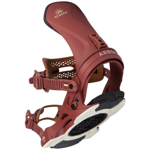 Women's Arbor Sequoia Snowboard Bindings 2024 in Red size Medium/Large | Aluminum/Plastic
