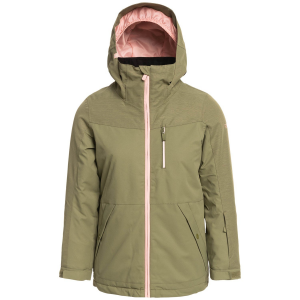 Kid's Roxy Presence Parka Jacket Girls' 2023 in Green size Small | Polyester