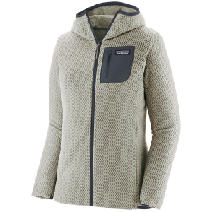 Women's Patagonia R1 Air Full Zip Hoodie 2025 in White size X-Large | Polyester