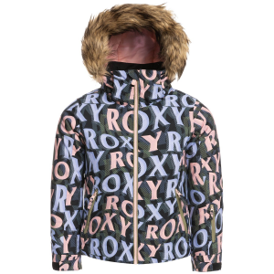 Kid's Roxy American Pie Jacket Girls' 2023 in Black size X-Large | Polyester