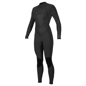 Women's O'Neill 3/2 Bahia Back Zip Wetsuit 2024 in Black | Neoprene