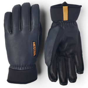 Hestra Army Leather Wool Terry Gloves 2026 in Gray size 9 | Wool/Leather/Neoprene