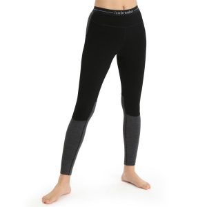 Women's Icebreaker 200 Zoneknit Leggings 2024 in Black size Large | Wool