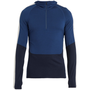 Icebreaker 200 Sonebula Long-Sleeve Half Zip Hoodie Men's 2024 in Blue size Small | Wool