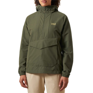 Women's Helly Hansen Vista Hike Anorak Jacket 2024 in Green size Medium | Elastane