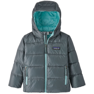 Kid's Patagonia Hi-Loft Down Sweater Hoodie Toddlers' 2024 in Green size 3M-6M | Nylon/Spandex/Polyester