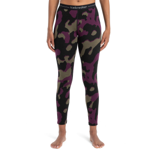 Women's Icebreaker 260 Vertex Leggings 2024 in Black size X-Small | Wool