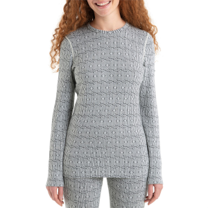 Women's Icebreaker 260 Vertex Long-Sleeve Crew 2024 in Black size X-Large | Wool