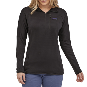 Women's Patagonia R1 Pullover 2024 in Black size 2X-Large | Spandex/Polyester