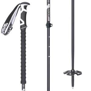 K2 Lockjaw Adjustable Ski Poles 2026 in Black size 90-130 | Aluminum