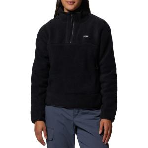 Women's Mountain Hardwear HiCamp(TM) Fleece Pullover in Black size X-Large