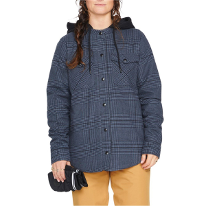 Women's Volcom Hooded Jacket 2023 in Black size X-Small | Cotton/Polyester