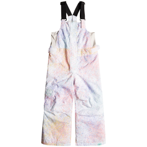 Kid's Roxy Lola Bib Pants Toddler Girls' 023 Purple in White | Polyester