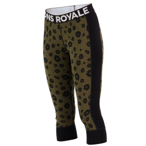 Women's Mons Royale Cascade Flex 200 3/4 Leggings 2024 in Gray size X-Small | Nylon/Wool/Elastane