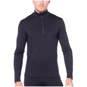 Icebreaker 200 Oasis Long Sleeve Half Zip Top 2024 in Black size X-Small | Wool