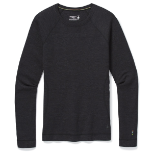 Women's Smartwool Classic Thermal Base Layer Crew Top 2026 in Gray size X-Large
