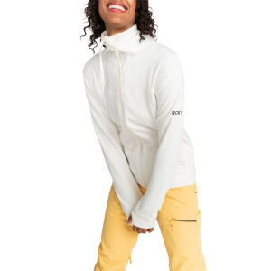 Women's Roxy Vertere Full Zip Fleece 2024 in White size X-Large | Elastane/Polyester