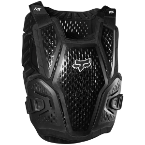 Kid's Fox Racing Raceframe Roost Chest Guard 2025 in Black