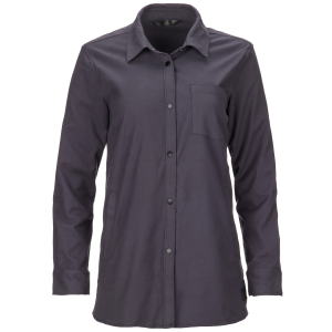 Women's evo Stretch Shirt in Gray size X-Small | Spandex/Cotton/Wool