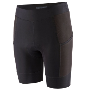 Women's Patagonia Dirt Roamer Liner Shorts 2025 in Black size Medium | Nylon/Spandex
