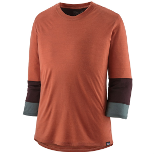 Women's Patagonia 3/4 Sleeve Jersey 2023 in Red size Large | Wool/Polyester
