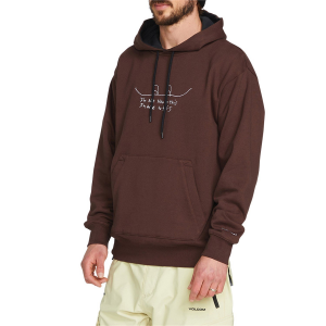 Volcom D.I. Fleece Men's 2023 in Brown size Small | Cotton/Polyester