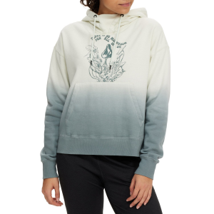 Women's Volcom VOL Peak Pullover Fleece 2023 in Green size Small | Cotton/Polyester