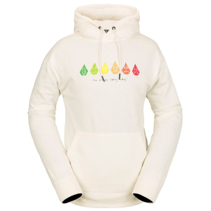 Women's Volcom Melancon Hoodie 2024 in White size Medium | Cotton/Polyester