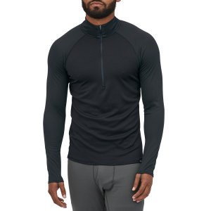 Patagonia Capilene(R) Midweight Zip-Neck Top Men's 2026 in Black size X-Small | Polyester