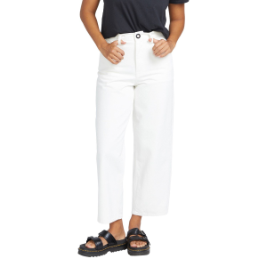 Women's Volcom Weellow Denim Pants 2024 in White size 27" | Cotton/Denim