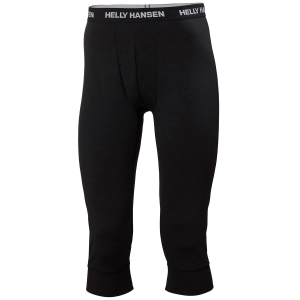 Helly Hansen Lifa Midweight 3/4 Base Layer Pants 2026 in Black size Small | Wool