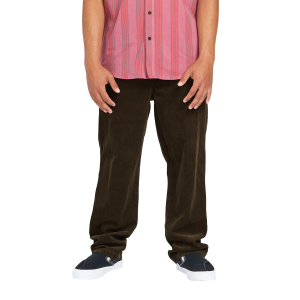 Volcom Psychstone Elastic Waist Pants Men's 2024 in Green size Large | Cotton