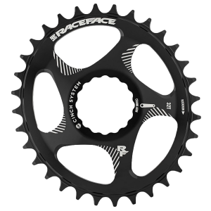 Race Face Narrow Wide Direct Mount Cinch Oval Chainring 2025 in Black size 32T | Aluminum