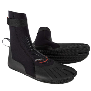 O'Neill 3mm Heat Split Toe Wetsuit Boots 2024 in Black size 5