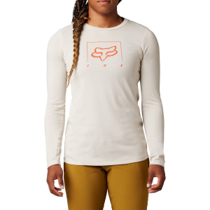 Women's Fox Racing Ranger DR Mid Long-Sleeve Jersey in White size Large | Cotton/Polyester