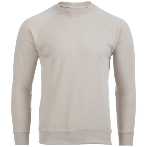 Season Lolo Raglan Crew Sweatshirt Unisex in White size X-Small | Cotton