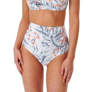 Women's Rip Curl Diamond Bay Cheeky Bikini Bottom in Blue size X-Large
